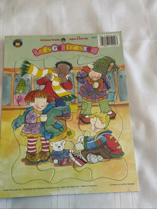 Let’s Get Dressed Kids Puzzle - Multicolor Toddler Playset