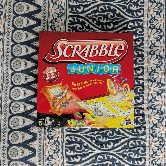 ⭐ Scrabble Junior Double-sided Board Game