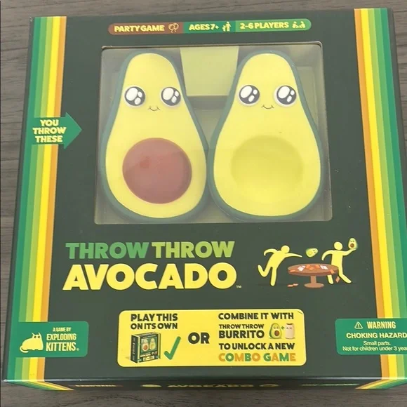 Throw Throw Avocado Game - Yellow‎ and Green
