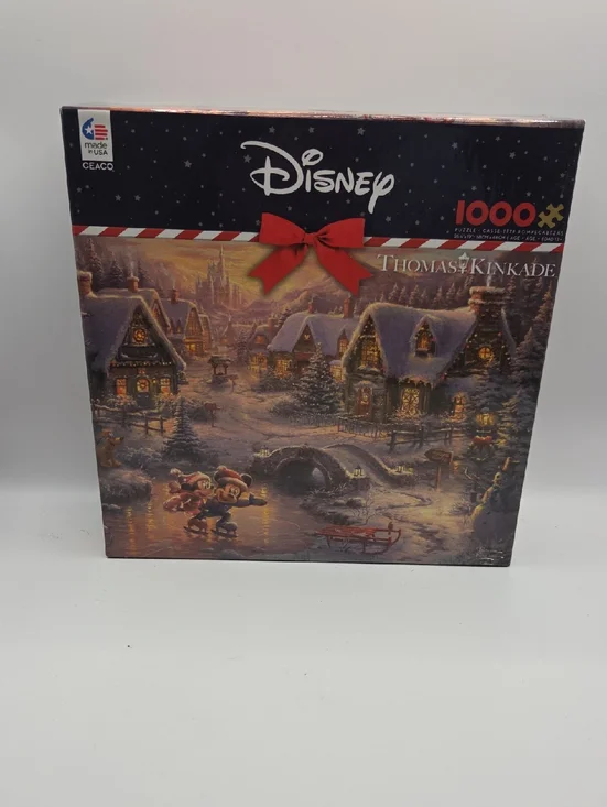 Disney Thomas Kinkade 1000-Piece Holiday Puzzle   NWT