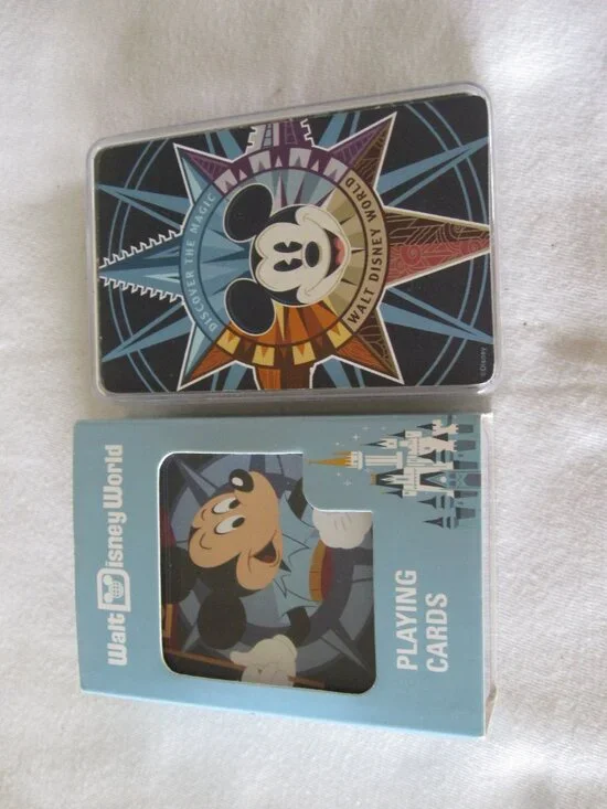 (2) Decks of Walt Disney Playing Cards in clear cases