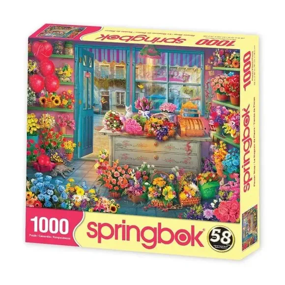 Flower Shop 1000 Piece Jigsaw Puzzle Springbok New