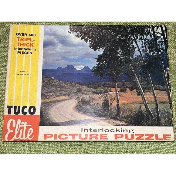Tuco Picture Puzzle Triple Thick Pieces , Teton Trail Vintage‎