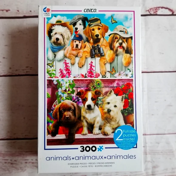 Ceaco 2 In 1 Dog‎ Puzzles