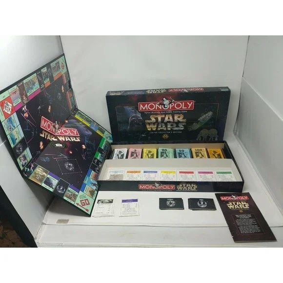 Monopoly Star Wars Limited Edition 90s Board Game Money‎ Cards Box Replacement