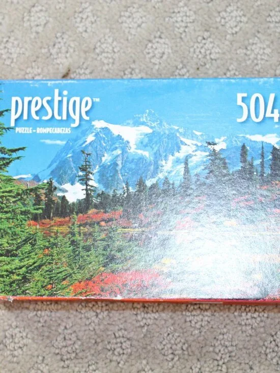 Prestige 504 Piece Puzzle NIB Sealed Mountain Scene Puzzle