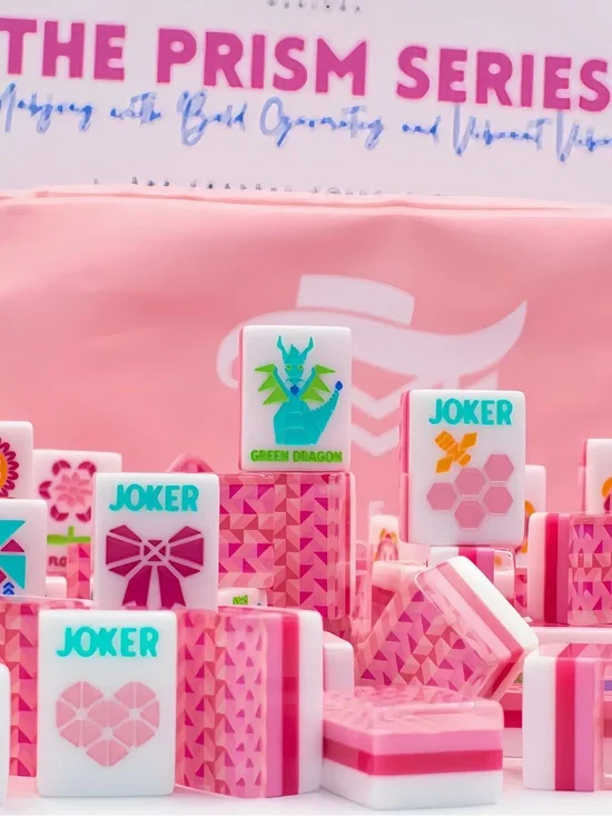 NWT! My Fair Mahjong Tile Set - Prism Series Pink