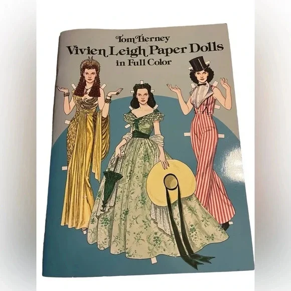 Tom Tierney Vivien Leigh Paper Dolls in Full Color Book