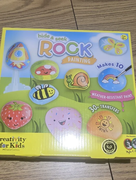 Hide & Seek Rock Painting Kit - Colorful