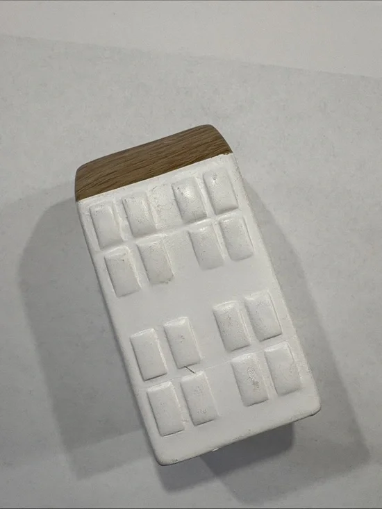 Target white Ceramic Houses tall home decor accent rustic farmhouse