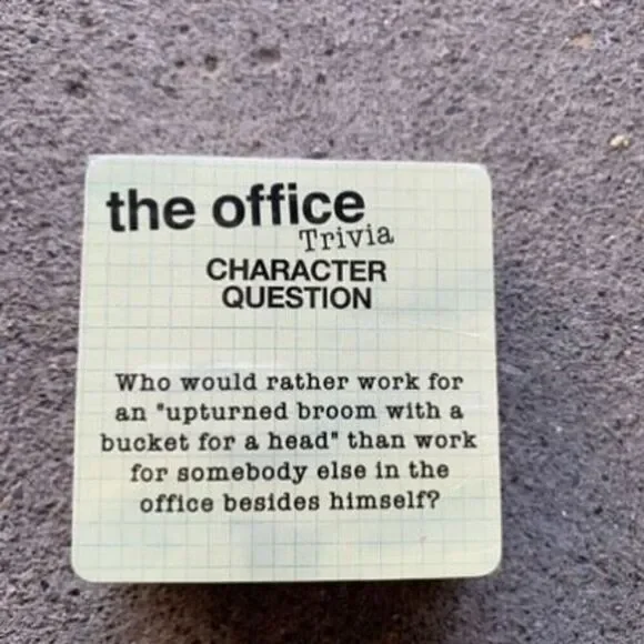 The Office Trivia Game Character Question Card Pack *New*