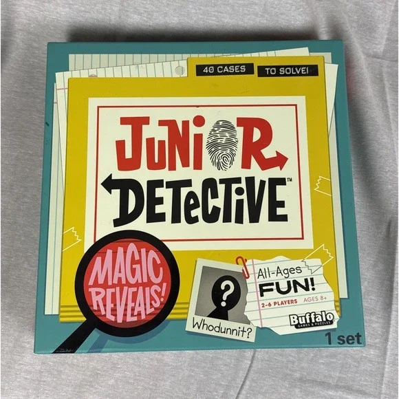 Junior Detective Board Game Buffalo Games  New Sealed Family Mystery