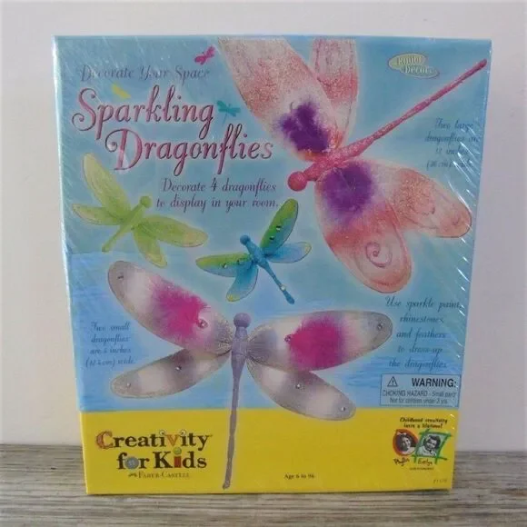 Creativity For Kids Decorate Sparkling Dragonflies