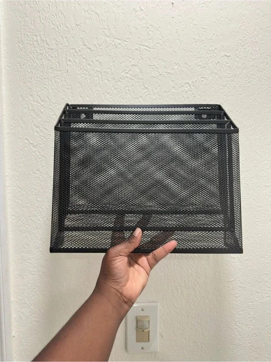 Black Mesh Desk Organizer