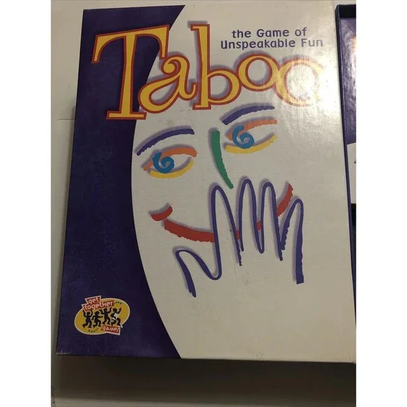 2000 Taboo Game Complete Purple Card Holder, Buzzer, Cards & Score sheet