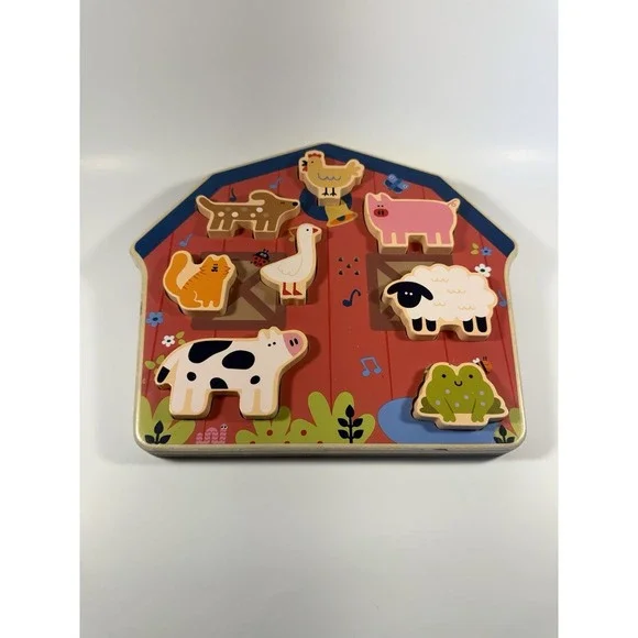 Giggle Scape Wooden Puzzle Interactive Animal Toy With Sounds