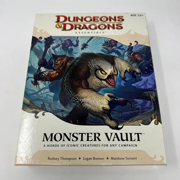 Dungeons & Dragons 4e: Monster Vault Box Set Complete Unpunched 4th Essentials
