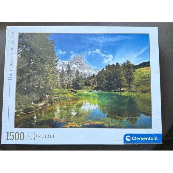 Clementoni 1500 Piece Puzzle‎ Blue Lake Italy Matterhorn Alps Sealed New 31680