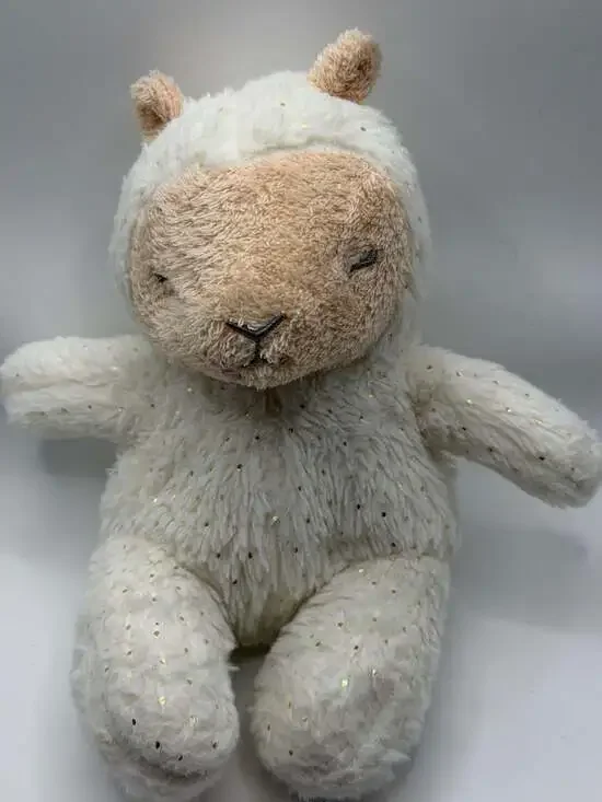 Pottery Barn Kids Luxe Plush Collection Sleepy Lamb Stuffed Animal