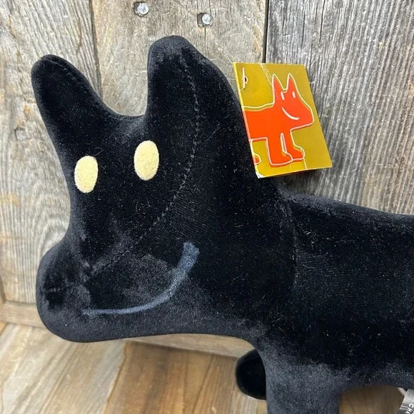 Javier Mariscal Julián the Cubist Dog plush Cha Cha Black Velvet Artist Design
