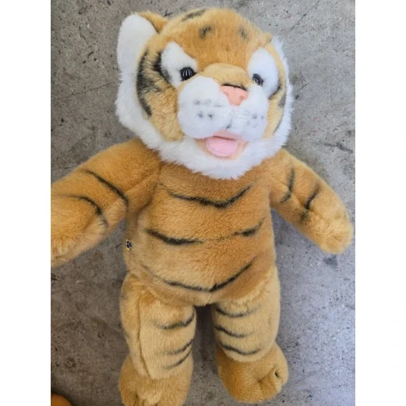 Build-A-Bear Bengal Tiger St. Louis Zoo Exclusive Retired Rare Open Mouth Plush