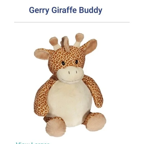 Embroidery Buddy Gerry Giraffe Buddy Stuffed‎ Animal Plush Toy