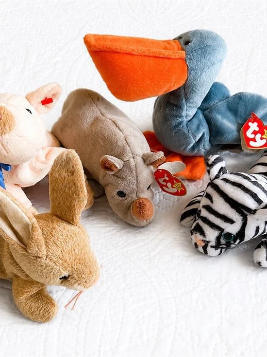 Ty Beanie Babies Plush Bundle of 5 | Mixed Lot with Tags