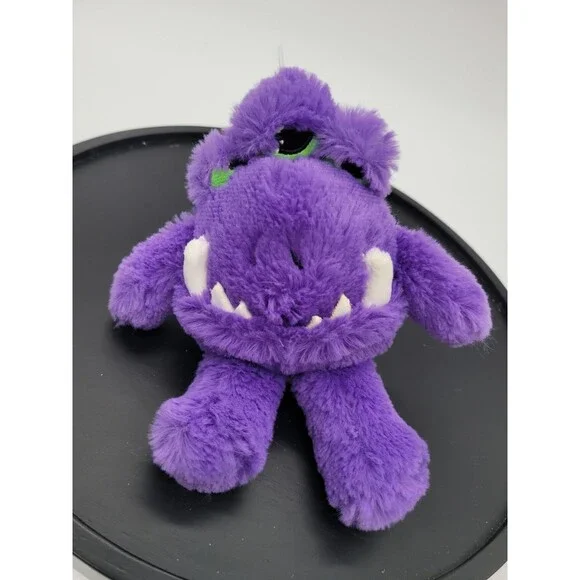 Wild Republic Monsterkins Vinnie Plush Stuffed Animal 6” Purple Monster Toy