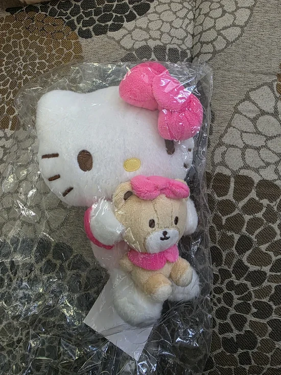 Hello Kitty Plush with Pink Bow & Teddy