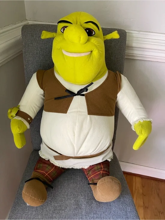 Hasbro Shrek Jumbo Plush - Green, Brown, Tan