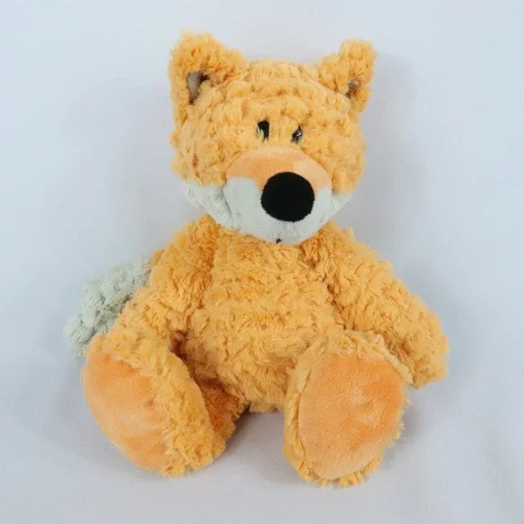 Nat & Jules Demdaco Orange Russet Floppy Fox Plush Stuffed Animal 14
