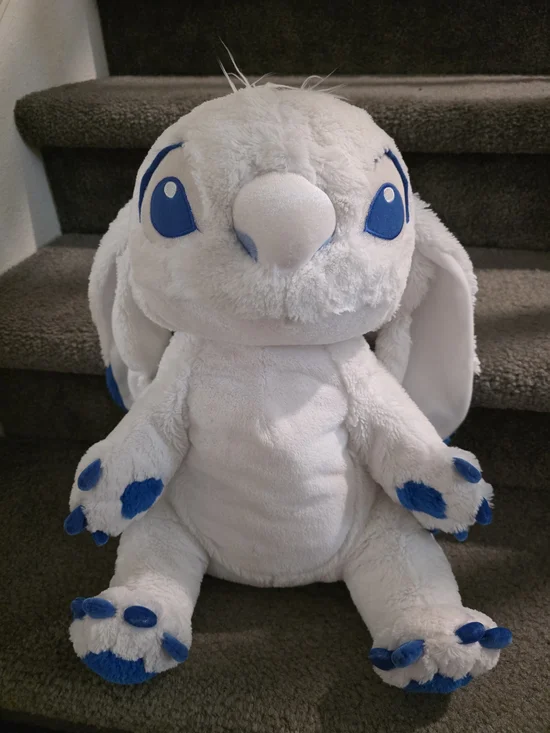 Stitch Plush Disney Store Exclusive Winter White Large 19