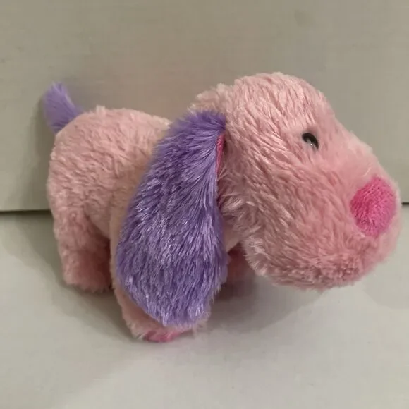 Ganz Webkins Pink Lil Peanut Pup HM755 Plush Stuffed Animal Pink Purple No Code