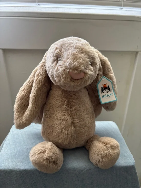 New Jellycat Bashful Beige Bunny Medium 12
