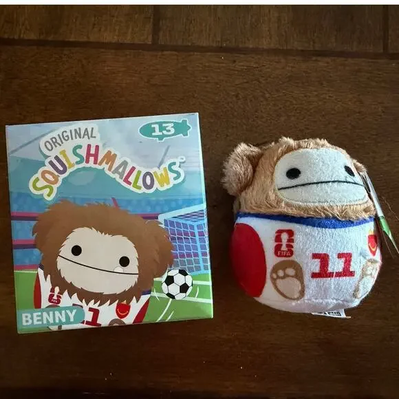 McDonald’s Happy Meal Squishmallows Benny FIFA Soccer Plush Jersey 11 NWT w/ Box