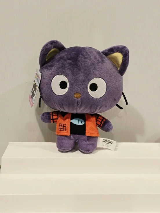 Chococat Purple Cat Fish Shirt Sanrio Stuffed Animal Plush New