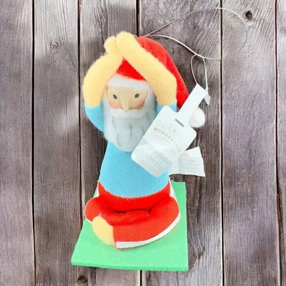 Target‎ Contemporary Resting Santa Claus Ornament Figurine Fabric Figurine Decor