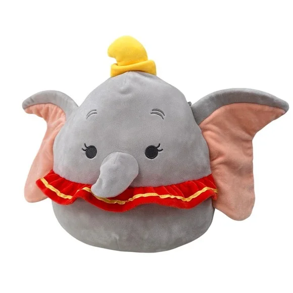 Squishmallows Disney‎ Dumbo Plush 12 Inch Gray Elephant Stuffed Animal Kids Toy