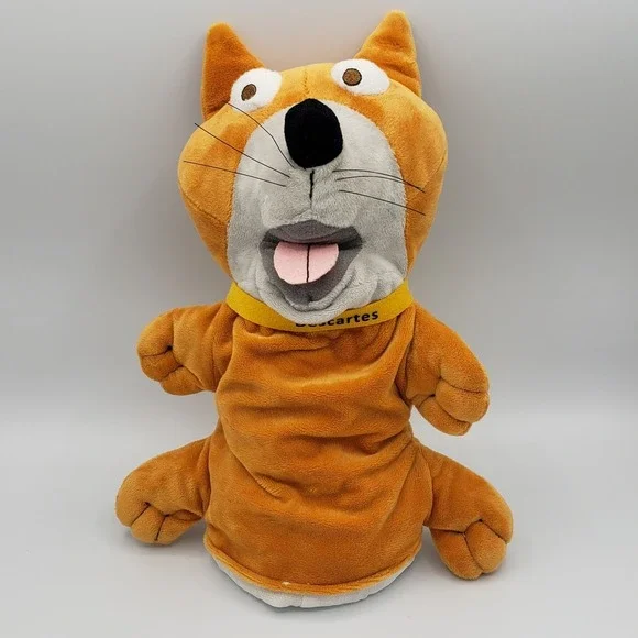 Hand Puppet Descartes Big Ideas‎ Orange Cat Hand Puppet Plush Learning Toy