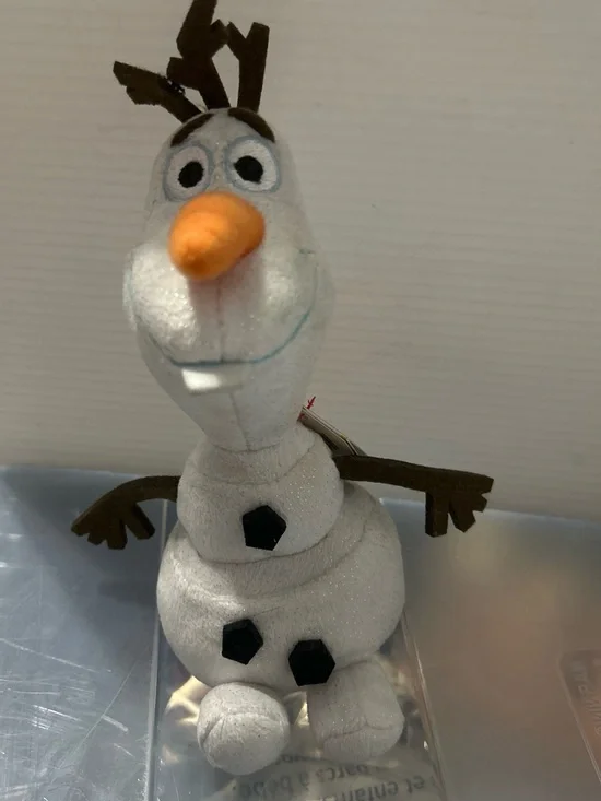 Ty Olaf Plush Stuffed Snowman - White, Orange, Brown, Black