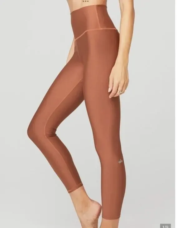 NWT ALO High-Waist Airlift Legging Chestnut Size Medium