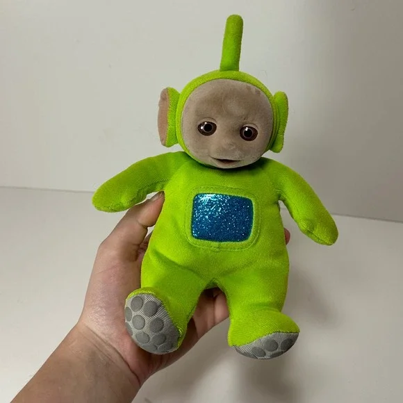 Vintage 1998 Teletubbies Dipsy Plush Eden Green Bean Bag Toy Sparkle Tummy 8
