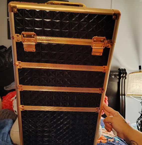 Black and Gold Storage Organizer