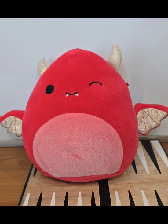 Squishmallows Karlie Red Plush Devil With Gold Accents