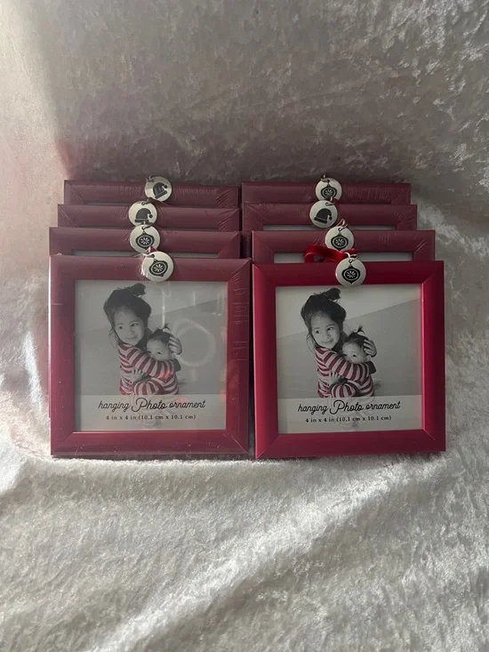 Target Red Hanging Photo Ornament Frames (Set)