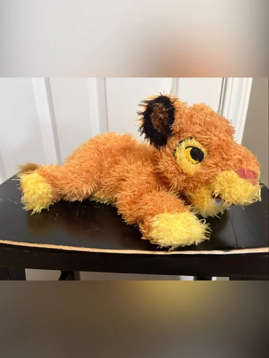 Disney Orange and Yellow Simba Plush Stuffed Animal