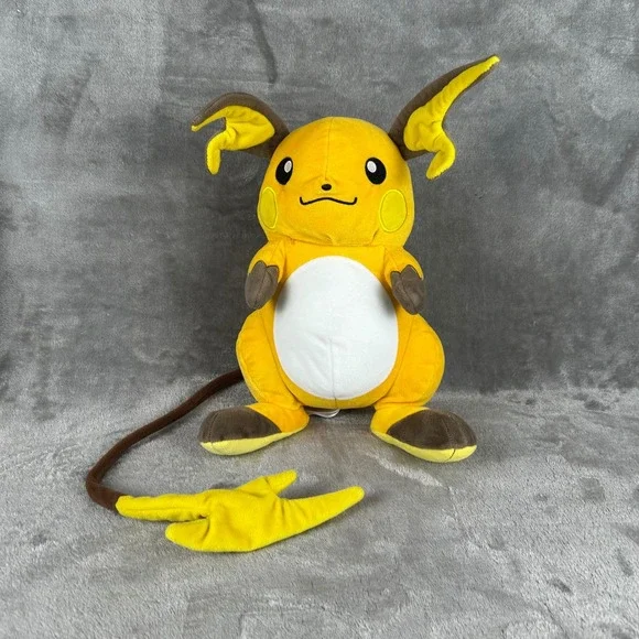 Pokemon Raichu Plush 10 Inch Stuffed Animal Toy 2022 Nintendo Game Freak Orange