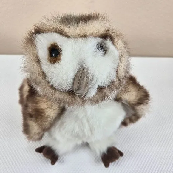 Folkmanis Hand Puppet Toy Barn Owl Plush Stuffed Animal