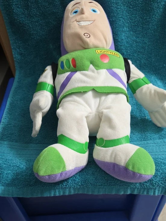 Disney Buzz Lightyear Plush - White, Green & Purple