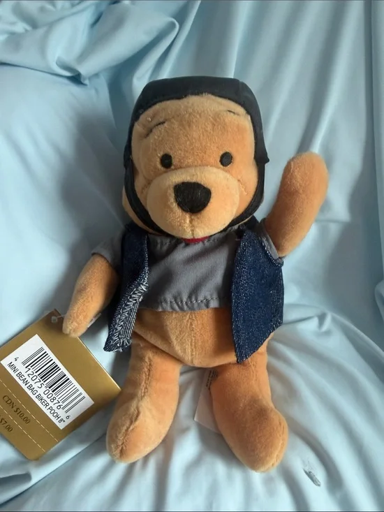 BNWT 8” Biker Winnie The Pooh